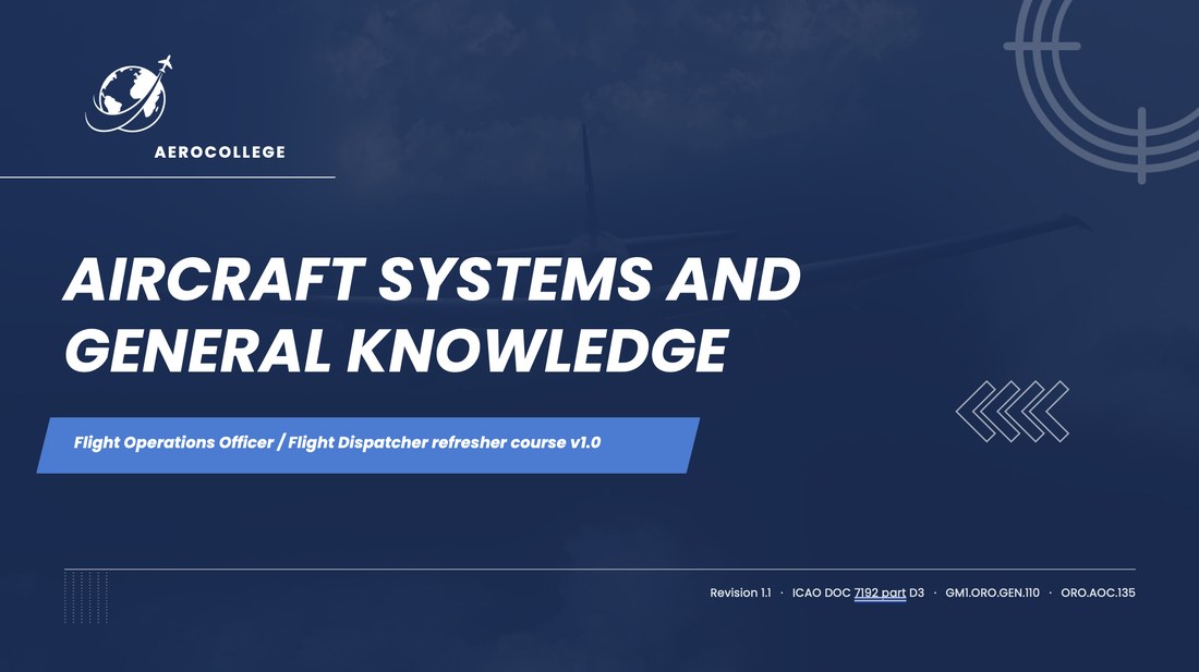 Aircraft systems and general knowledge course