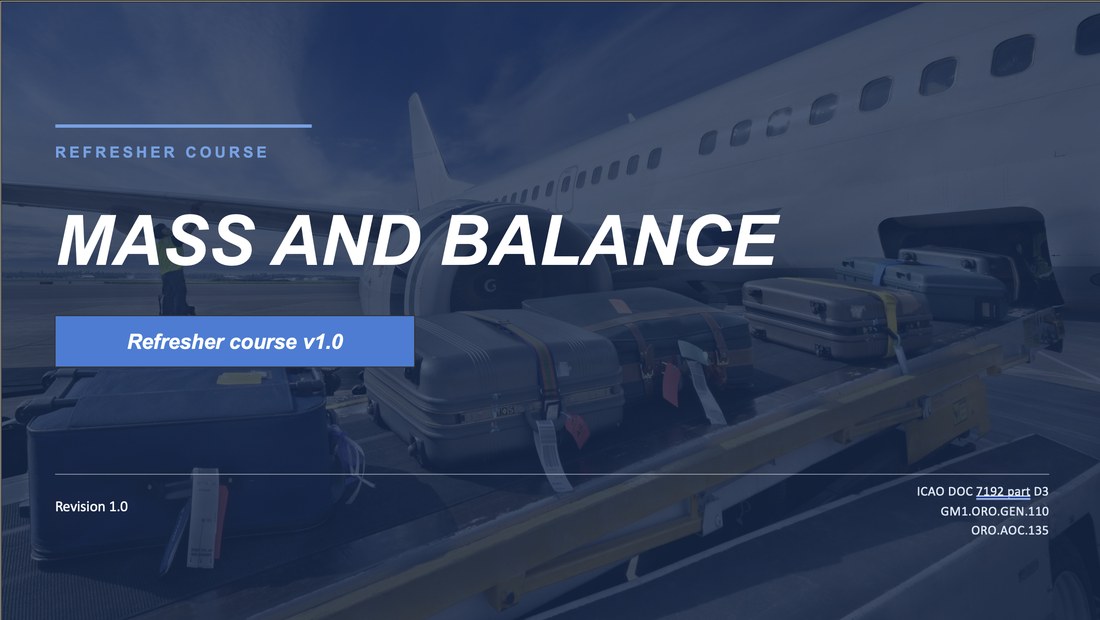 Mass and balance course